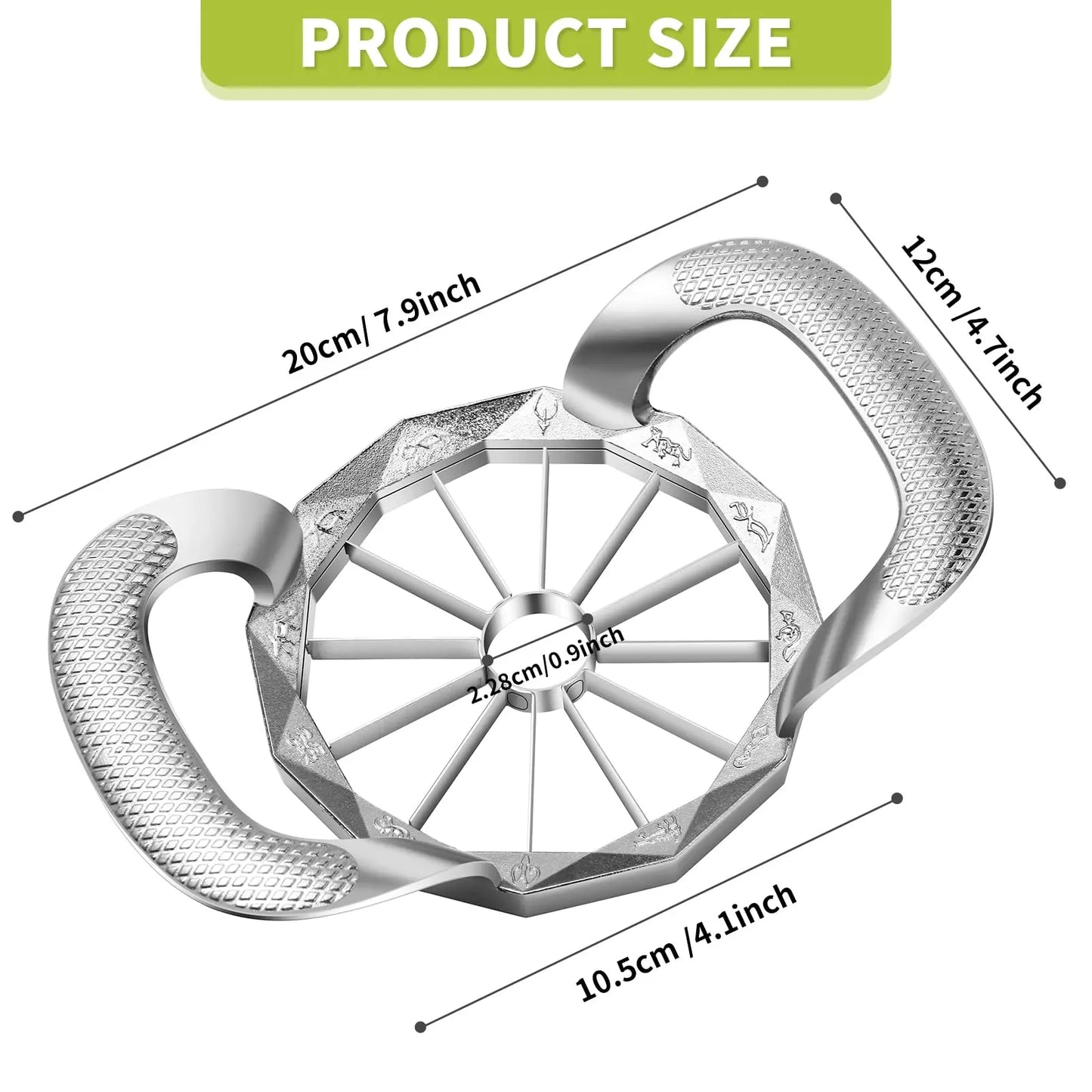 Stainless Steel Apple Slicer Heavy Duty Sharp Fruit Cutter and Divider | Bowlift