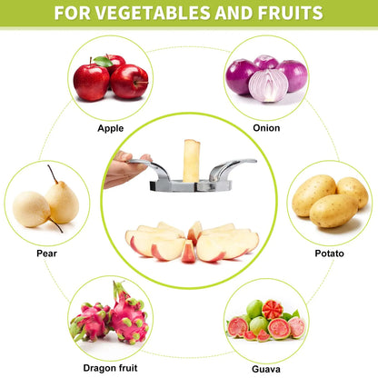 Stainless Steel Apple Slicer Heavy Duty Sharp Fruit Cutter and Divider | Bowlift
