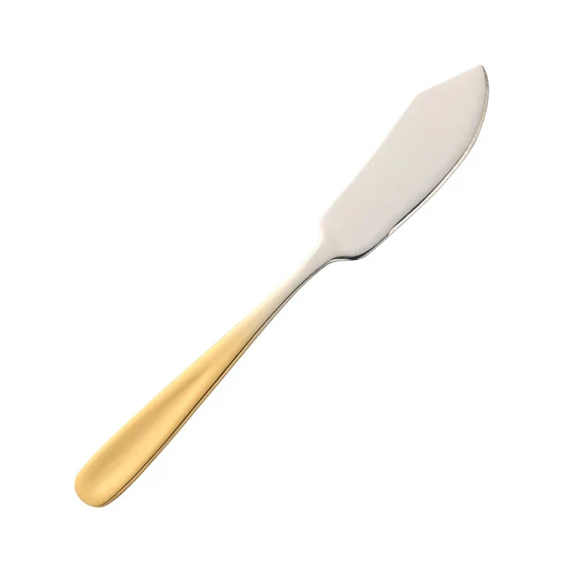 Stainless Steel Butter Knife Colorful Dessert Jam Cream Cheese Spreader | Bowlift