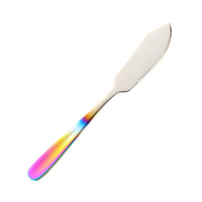 Stainless Steel Butter Knife Colorful Dessert Jam Cream Cheese Spreader | Bowlift