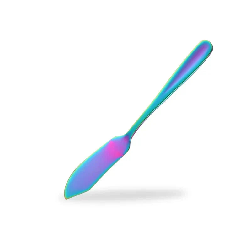 Stainless Steel Butter Knife Colorful Dessert Jam Cream Cheese Spreader | Bowlift