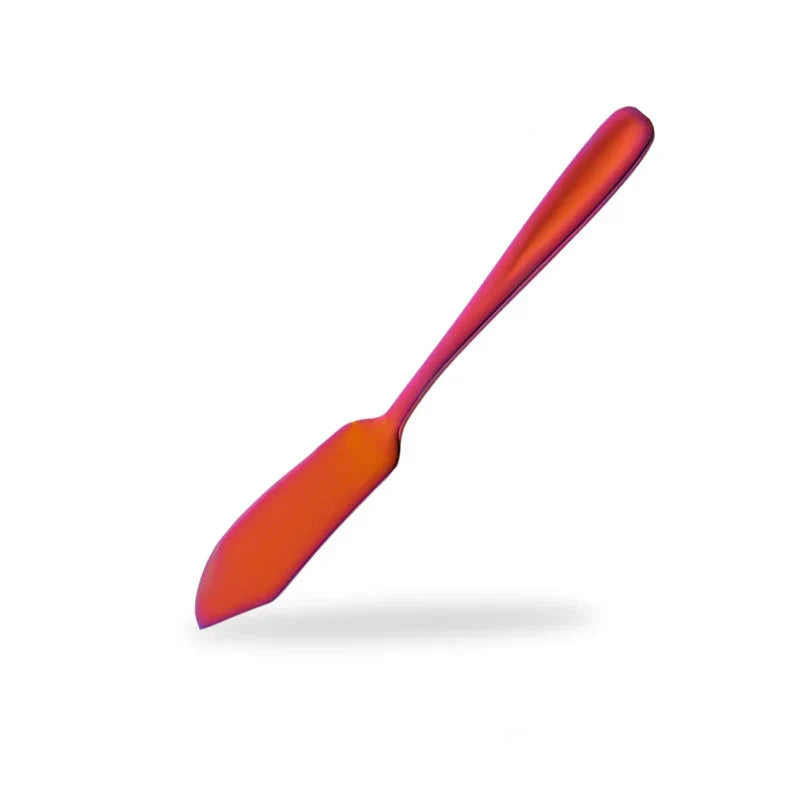 Stainless Steel Butter Knife Colorful Dessert Jam Cream Cheese Spreader | Bowlift
