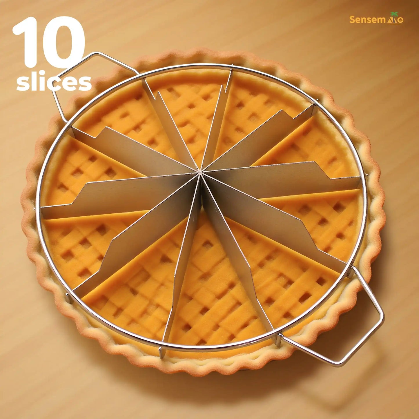 Stainless Steel Cake Cutter and Slicer Adjustable Pastry Portion Marker | Bowlift