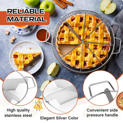 Stainless Steel Cake Cutter and Slicer Adjustable Pastry Portion Marker | Bowlift