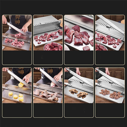 Stainless Steel Commercial Manual Frozen Meat Slicer Bone Cutting Tool | Bowlift