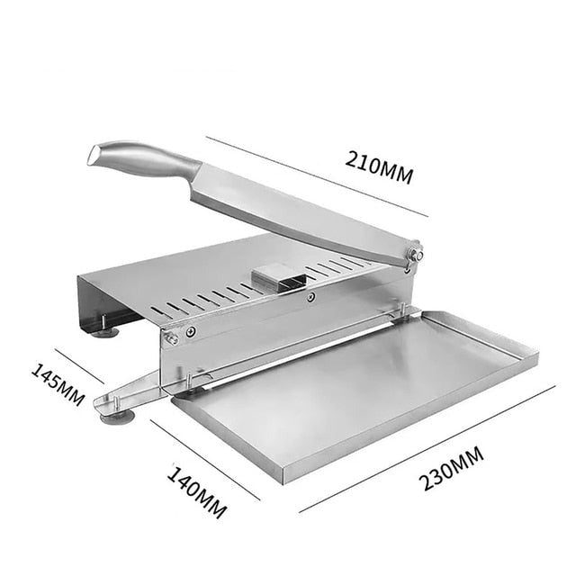 Stainless Steel Commercial Manual Frozen Meat Slicer Bone Cutting Tool | Bowlift