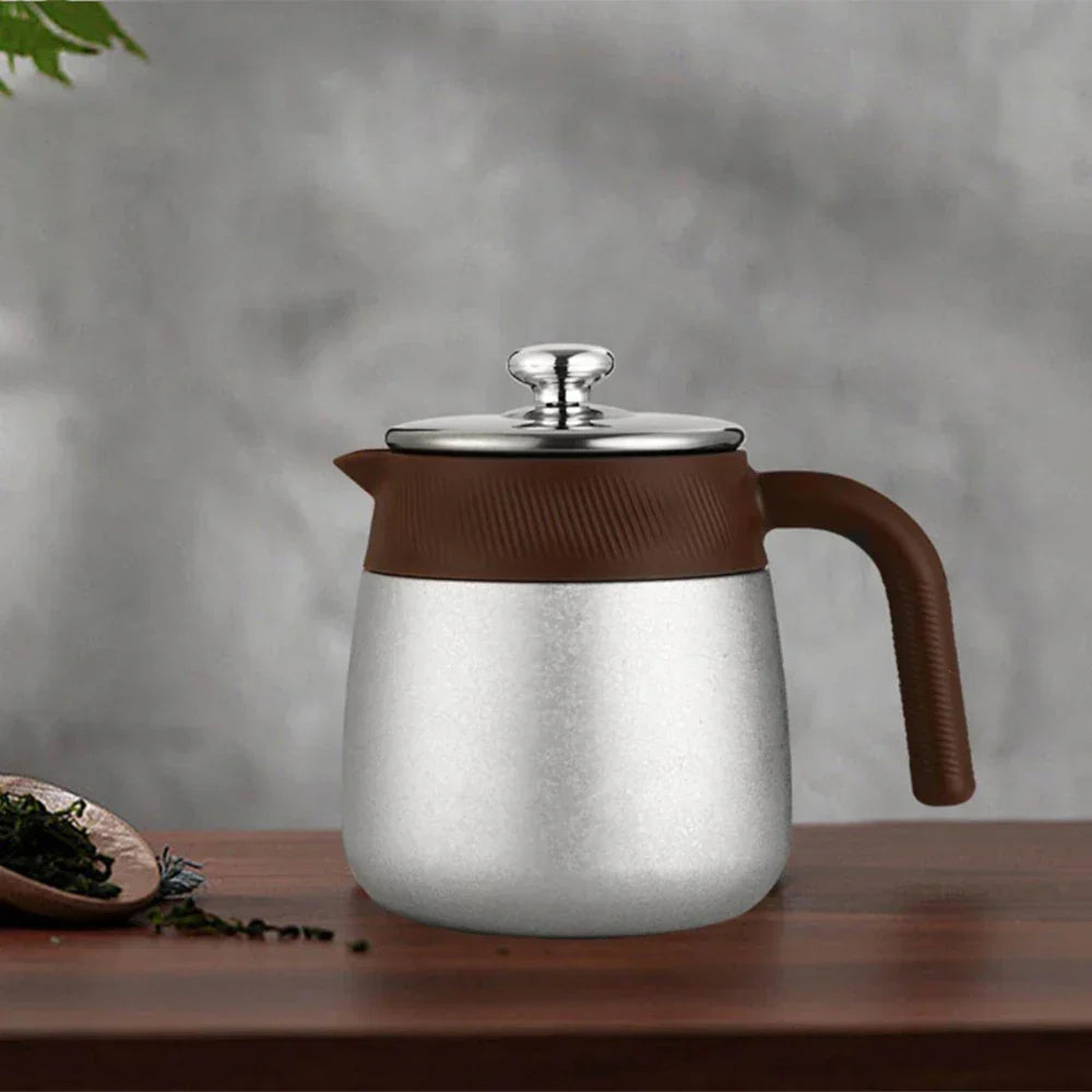 Stainless Steel Covered Stew Teapot with Titanium-Coated Inner Thermos | Bowlift