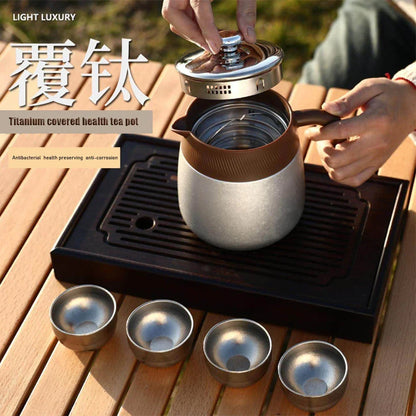 Stainless Steel Covered Stew Teapot with Titanium-Coated Inner Thermos | Bowlift