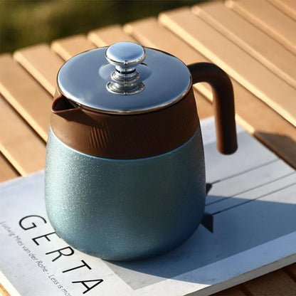 Stainless Steel Covered Stew Teapot with Titanium-Coated Inner Thermos | Bowlift