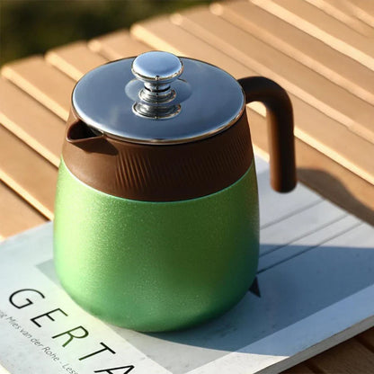 Stainless Steel Covered Stew Teapot with Titanium-Coated Inner Thermos | Bowlift