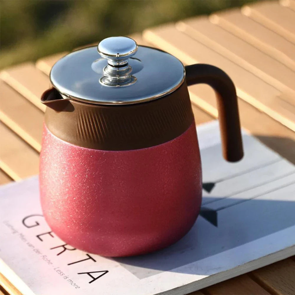 Stainless Steel Covered Stew Teapot with Titanium-Coated Inner Thermos | Bowlift
