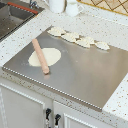 Stainless steel cutting board with lip Multifunctional cutting board | Karnz