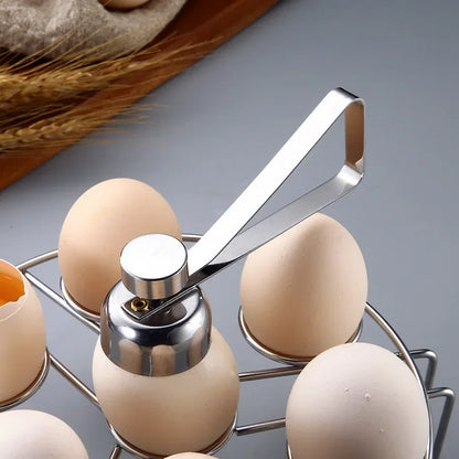 Stainless Steel Double Head Egg Scissors Eggshell Opener and Cutter | Bowlift