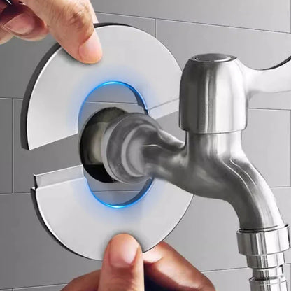 Stainless Steel Faucet Cover Self-Adhesive Faucet Shower Water Pipe | Bowlift