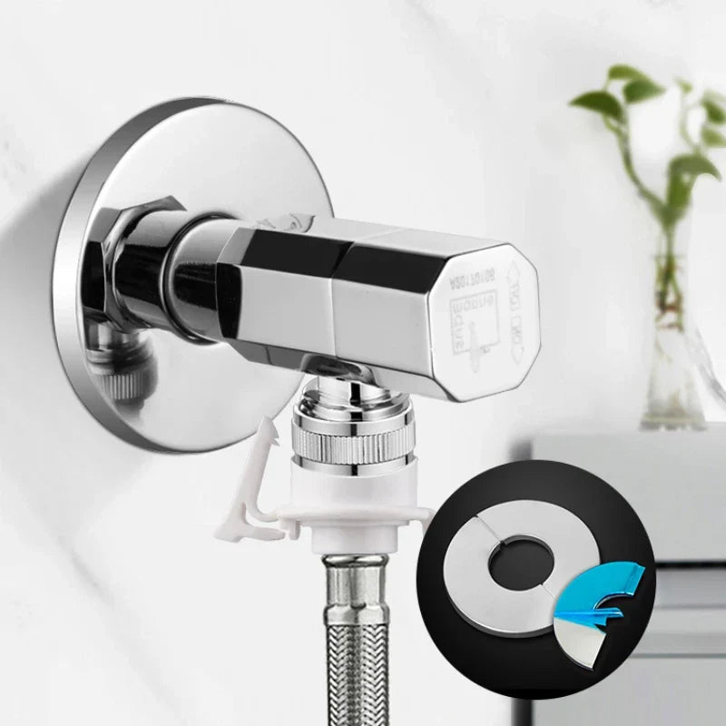 Stainless steel self-adhesive faucet cover for shower water line | Brehn