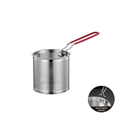 Stainless Steel Fry Basket Mesh Kitchen Fryer Strainer Colander | Skanto