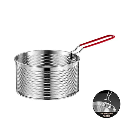 Stainless Steel Fry Basket Mesh Kitchen Fryer Strainer Colander | Skanto