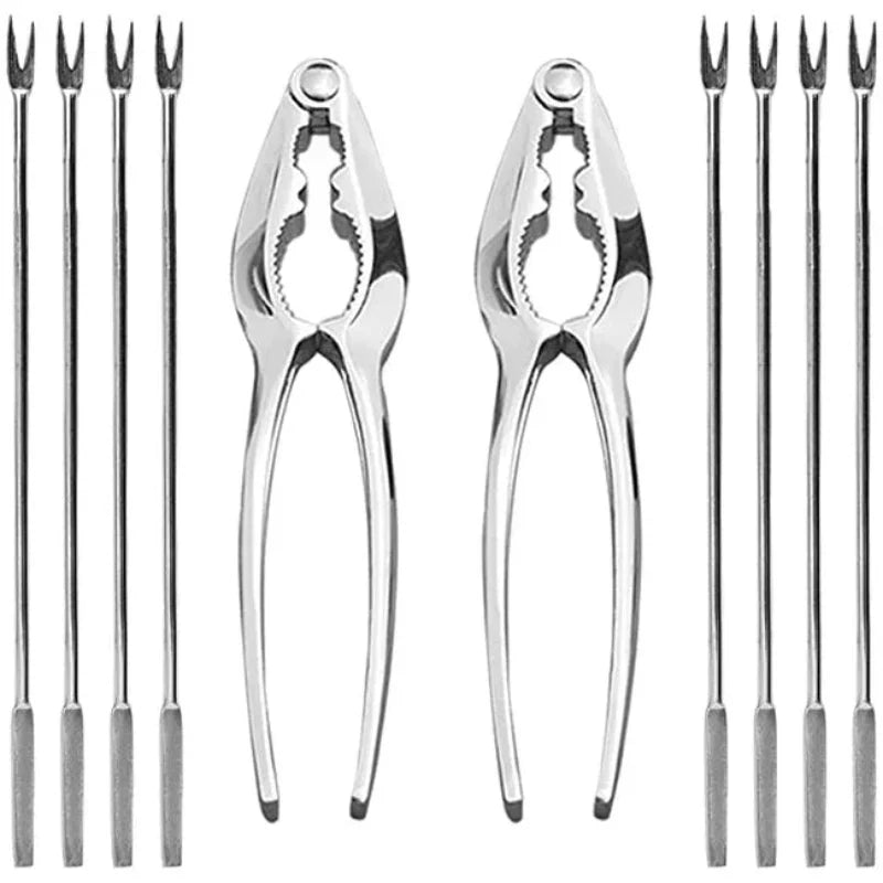 Stainless Steel Kitchen Tools Crackers Picks and Forks Seafood Tools | Bowlift
