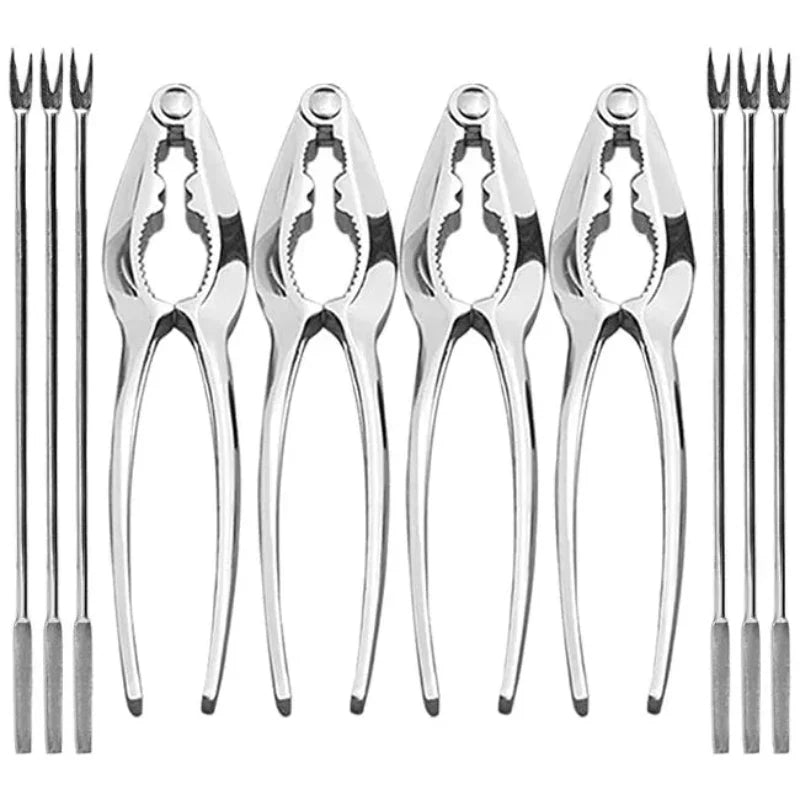 Stainless Steel Kitchen Tools Crackers Picks and Forks Seafood Tools | Bowlift