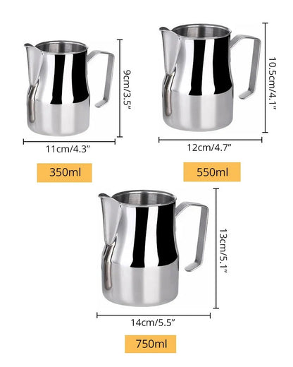 Stainless Steel Milk Frothing Pitcher Professional Milk Pitcher | Bowlift