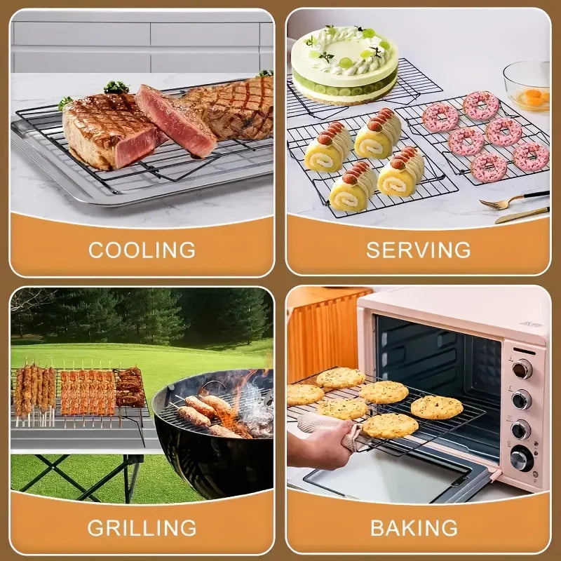 Stainless Steel Stackable Cooling Rack Nonstick Baking Cooling Grid | Bowlift
