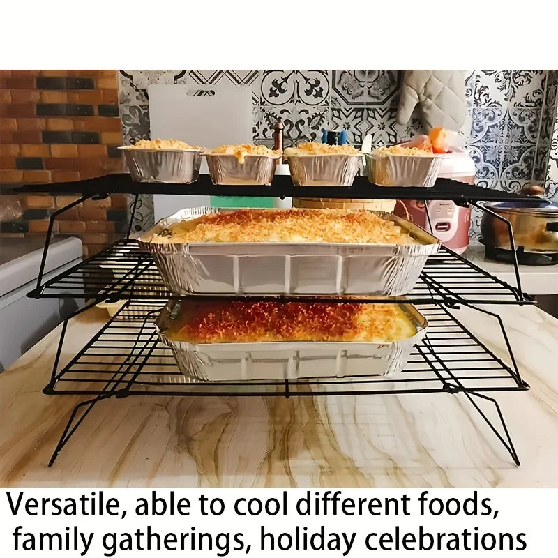 Stainless Steel Stackable Cooling Rack Nonstick Baking Cooling Grid | Bowlift