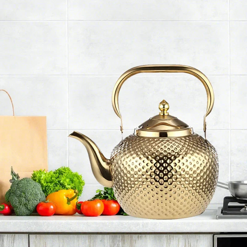Stainless Steel Stove Top Kettle Restaurant Teapot with Removable Infuser | Bowlift