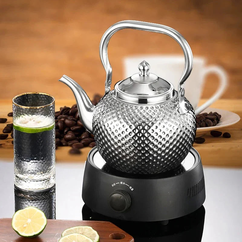 Stainless Steel Stove Top Kettle Restaurant Teapot with Removable Infuser | Bowlift