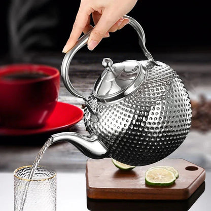 Stainless Steel Stove Top Kettle Restaurant Teapot with Removable Infuser | Bowlift