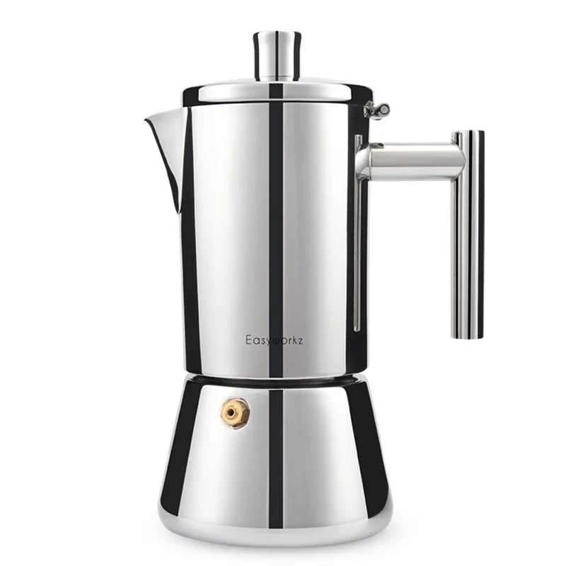 Stainless steel stove espresso maker moka pot coffee machine | Karnz