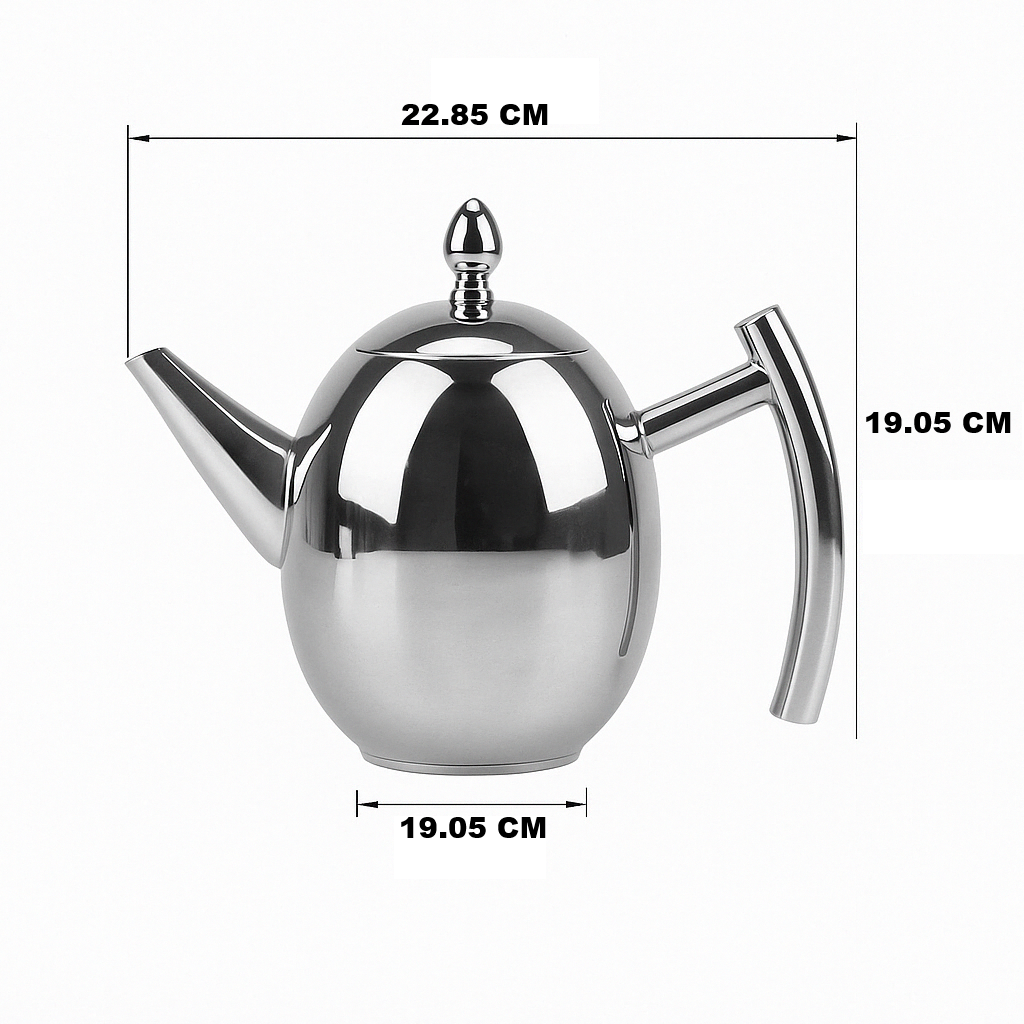 Frendorf | Steel Teapot with Strainer - TeaElegance