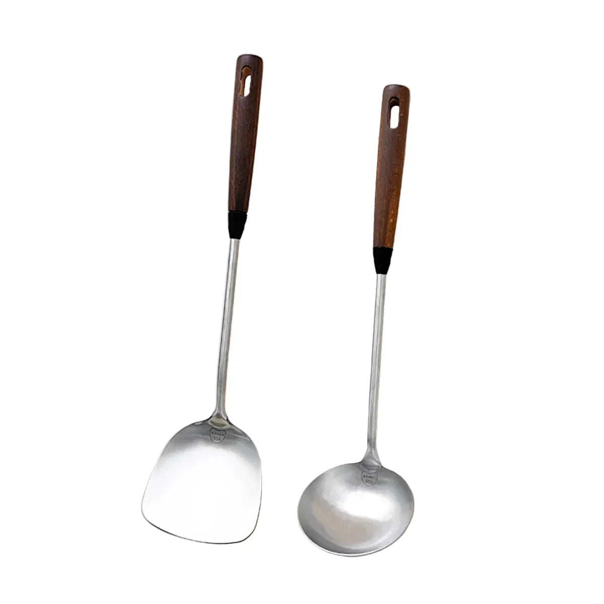 Stainless Steel Turner Wooden Handle Spatula Kitchen Cooking Utensils | Bowlift