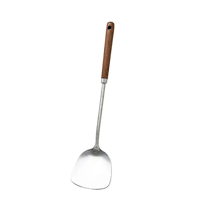 Stainless Steel Turner Wooden Handle Spatula Kitchen Cooking Utensils | Bowlift