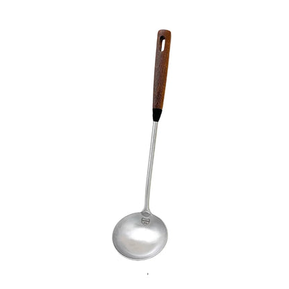 Stainless Steel Turner Wooden Handle Spatula Kitchen Cooking Utensils | Bowlift