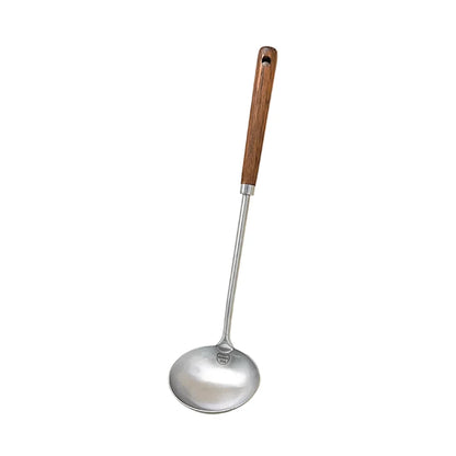 Stainless Steel Turner Wooden Handle Spatula Kitchen Cooking Utensils | Bowlift