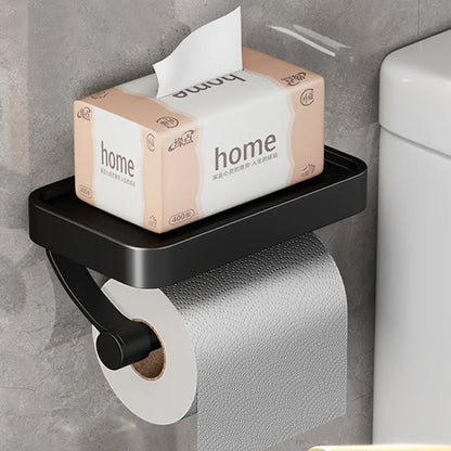 BowLift | Stalux Toilet Roll Holder with Shelf