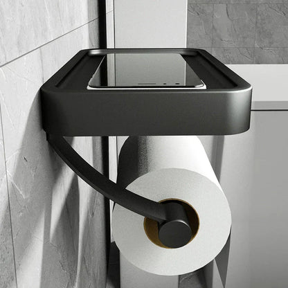 BowLift | Stalux Toilet Roll Holder with Shelf