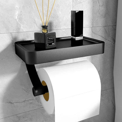 BowLift | Stalux Toilet Roll Holder with Shelf