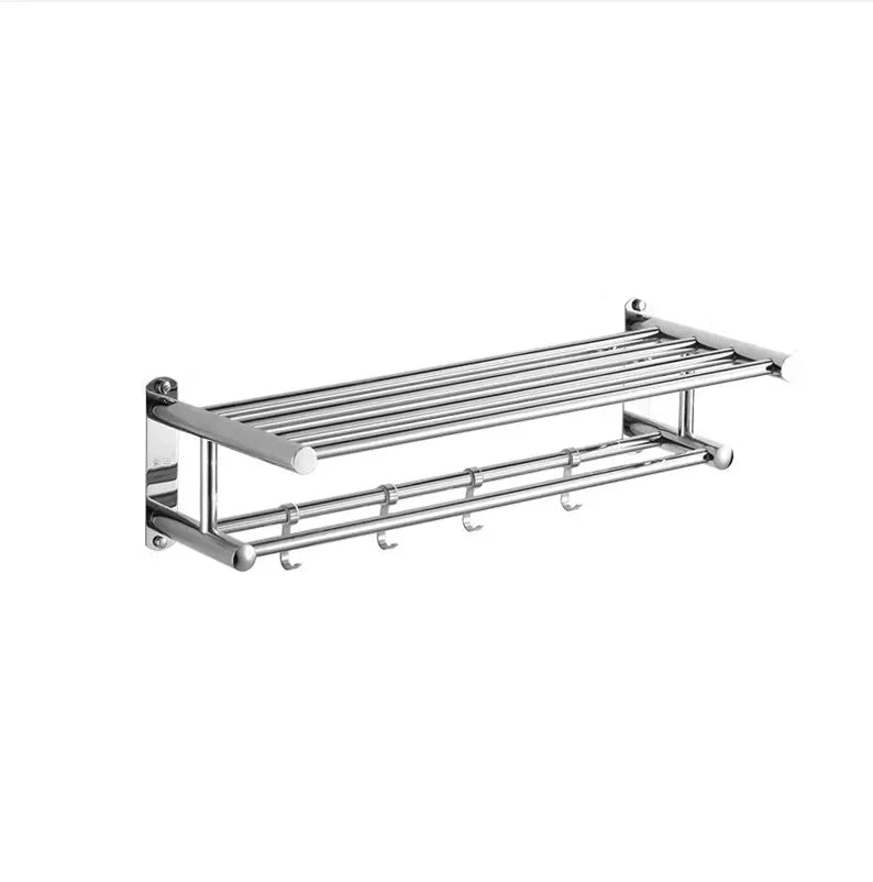 Skanto | Skanto SteelRack Stainless Steel Towel Holder – Space-Saving Wall Mount with Modern Minimalist Design for Bathrooms and Kitchens