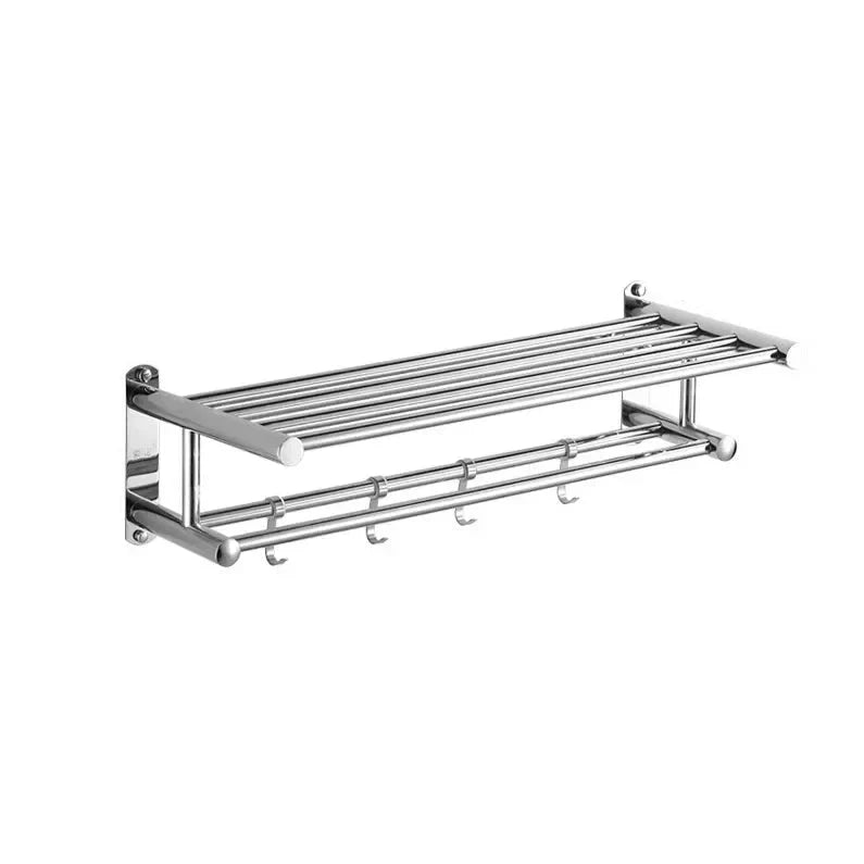 Skanto | Skanto SteelRack Stainless Steel Towel Holder – Space-Saving Wall Mount with Modern Minimalist Design for Bathrooms and Kitchens