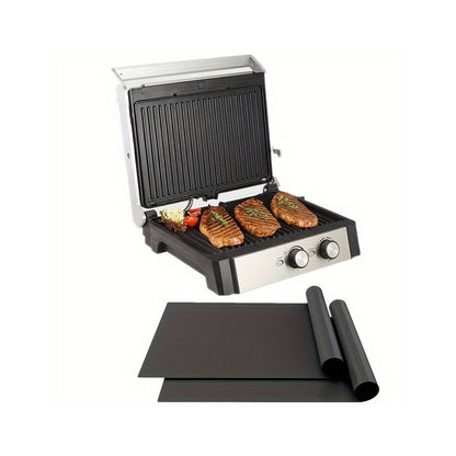 Kalsten | FlameGuard Non-Stick BBQ Grill & Roasting Mats – Heat-Resistant Glass Fibre Cloth (Set of 5)