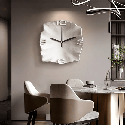 Skanto | StoneAura – Modern Sandstone Effect Wall Clock with Silent Quartz