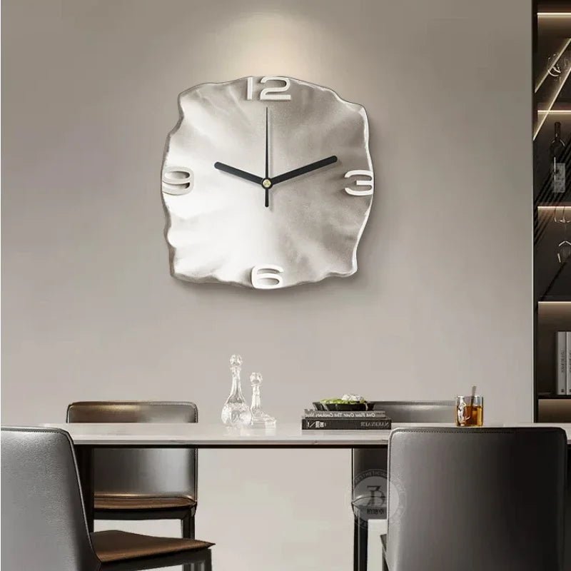 Skanto | StoneAura – Modern Sandstone Effect Wall Clock with Silent Quartz