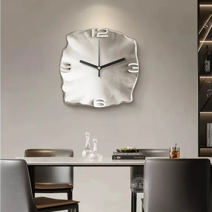 Skanto | StoneAura – Modern Sandstone Effect Wall Clock with Silent Quartz