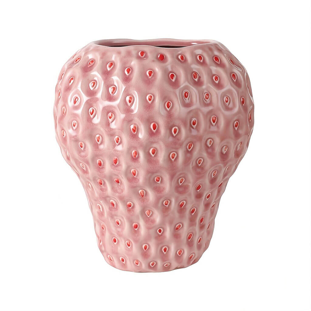 Skanto | Strawberry Textured Ceramic Vase