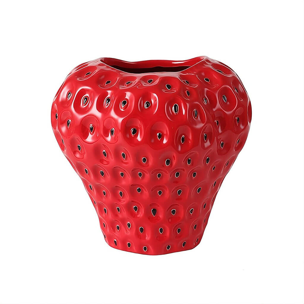 Skanto | Strawberry Textured Ceramic Vase