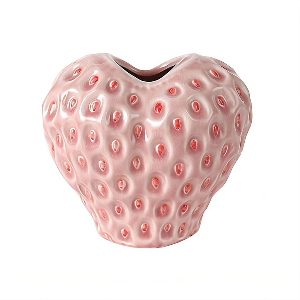 Skanto | Strawberry Textured Ceramic Vase