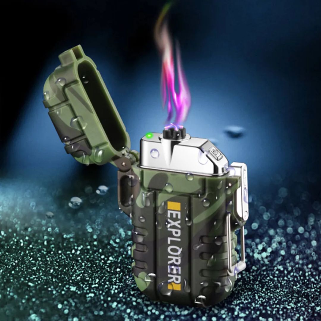 Skanto | Electric Double Arc Lighter | Rechargeable, Windproof & Ideal for Camping and Outdoor Adventures