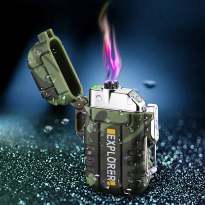 Skanto | Electric Double Arc Lighter | Rechargeable, Windproof & Ideal for Camping and Outdoor Adventures
