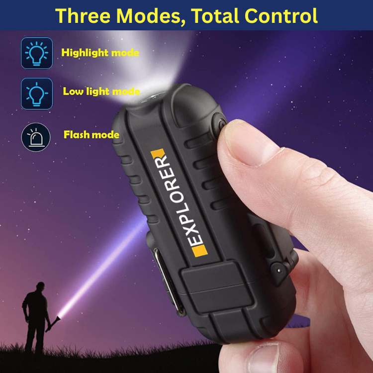 Skanto | Electric Double Arc Lighter | Rechargeable, Windproof & Ideal for Camping and Outdoor Adventures